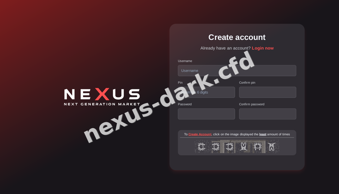 Nexus Market interface — view 2